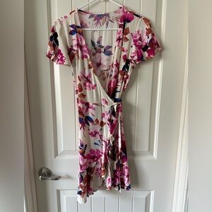 Lovestitch Making Moves Mini Wrap Dress